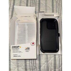 OtterBox Defender Series iPhone 14 Pro Case Black Rugged Holster Kickstand